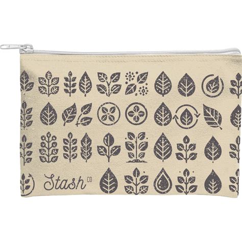 Imprinted Recycled Canvas Zippered Pouches