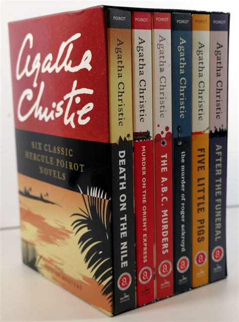 Agatha Christie: Six Hercule Poirot Murder Book Mysteries in Slipcase ...