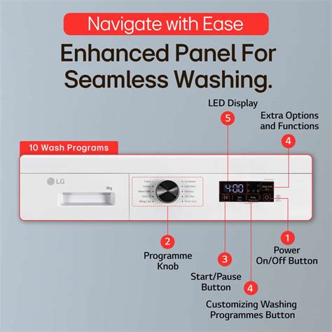 LG 8 kg 5 Star, Inverter Direct Drive Technology, 6 Motion DD, Allergen ...