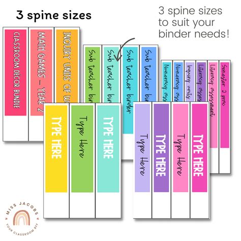 Binder spine labels – Artofit
