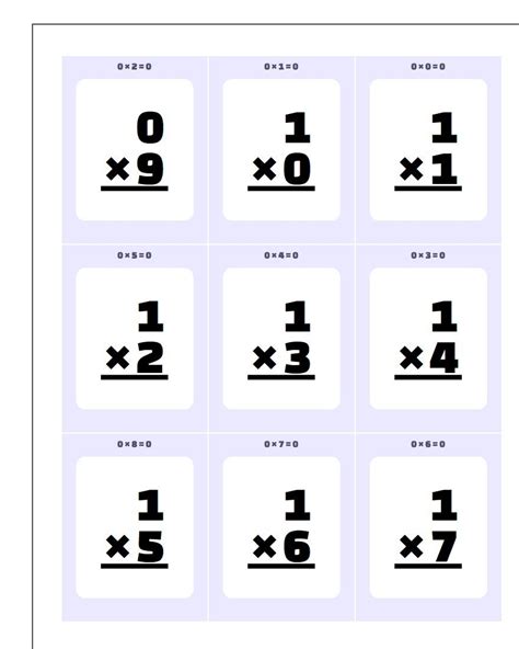 Math Flashcards Multiplication Division 的图像结果