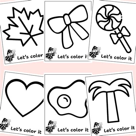 45 Super Easy Coloring Pages for Kids, Printable Bold and Easy Designs ...