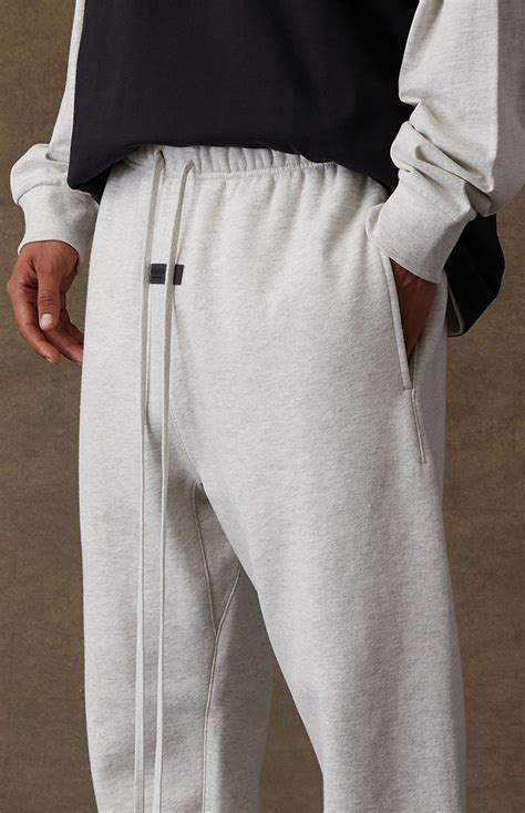 Fear of God Essentials Light Oatmeal Sweatpants | Pacsun