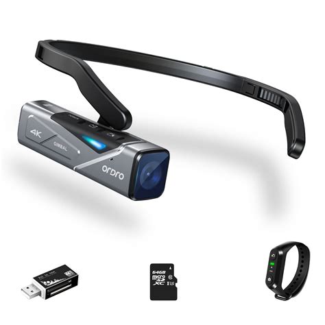 Amazon.com : ORDRO 4K Video Camera, Head-Mounted Camera 4k Camcorder ...
