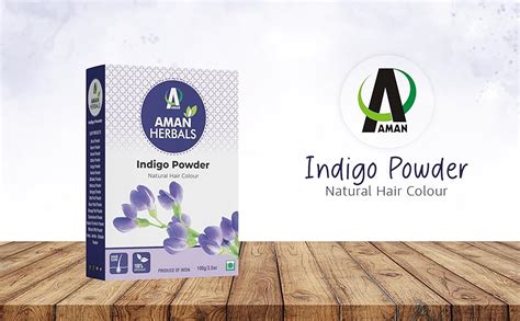 Aman Herbals 100% Pure Indigo Powder for Natural Hair Coloring ...