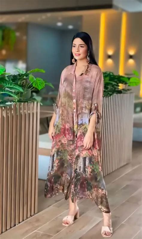 Fandaro Botanical-Inspired Muslin Earthy Hues Printed Dress For Women ...