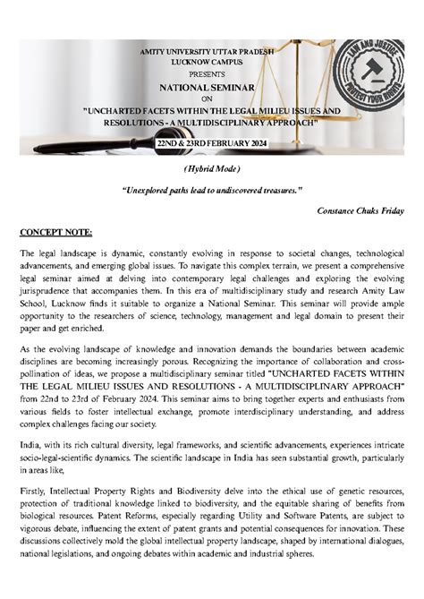 Seminar - (Hybrid Mode) “Unexplored paths lead to undiscovered ...