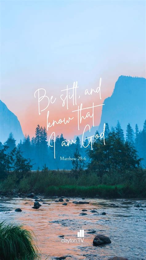 Be Still | Bible Wallpaper | Bible verses about nature, Bible verse ...