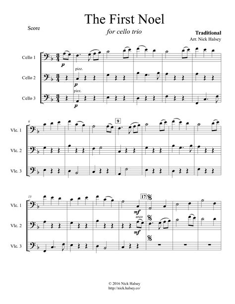 The First Noel - Cello Expressions Sheet Music Library
