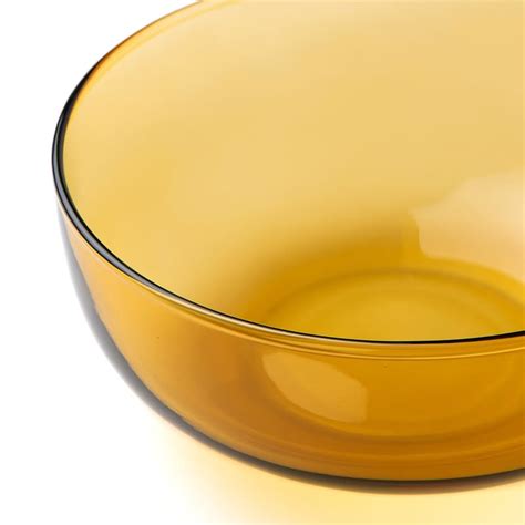 AROMATISK serving bowl, glass/yellow, 15x6 cm (6x2") - IKEA
