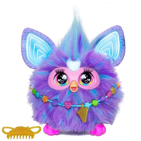 Furby Purple, 15 Fashion Accessories, Interactive Plush Toys for 6 Year ...