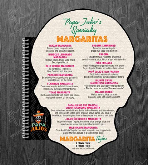 Menu at Papa Julio's Mexican Grill and Bar, Seneca