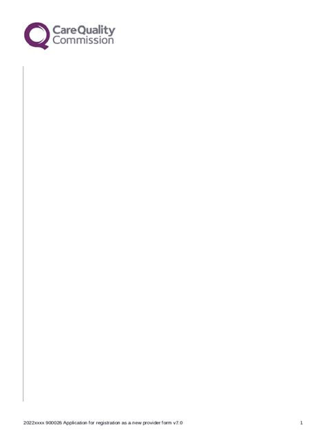 Registering new primary care medical services with the CQC Doc Template ...