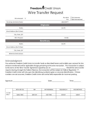 Fillable Online Wire Transfer Request Form 2015-12.docx Fax Email Print ...
