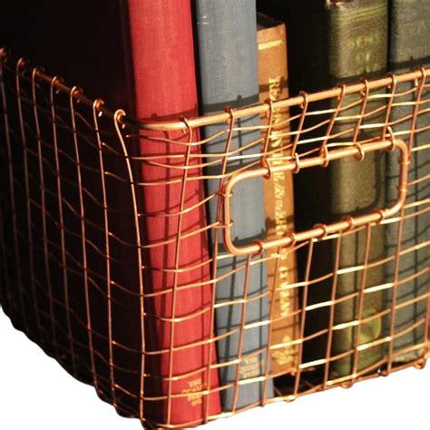 Alchemade Contemporary Industrial Style Wire Storage Basket - Hand-Made ...