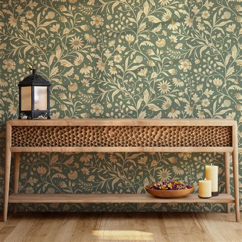 Ethnic Indian Wall Murals. Traditional Mughal Art Full Wall Wallpaper ...
