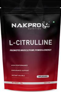 Nakpro L-Citrulline Powder, Boosts Nitric oxide & Muscle growth EAA ...