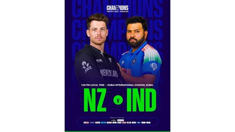 IND vs NZ Today | ICC Champions Trophy 2025 India vs New Zealand ...