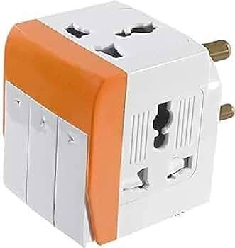 3 Way Plug Adapter Switch 3 PIN 3 Way Universal Conversion Plug ...