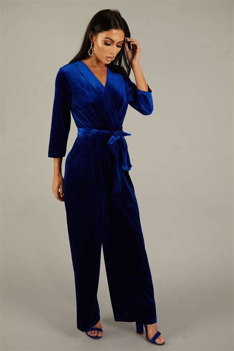 Blue Velvet Jumpsuit at Stephen Jamerson blog