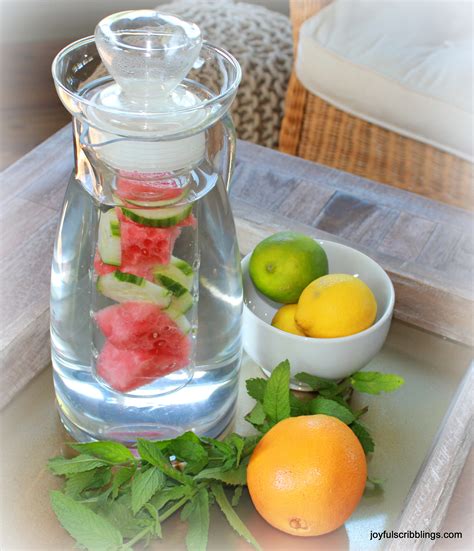 10 Infused Water Recipes - JOYFUL scribblings