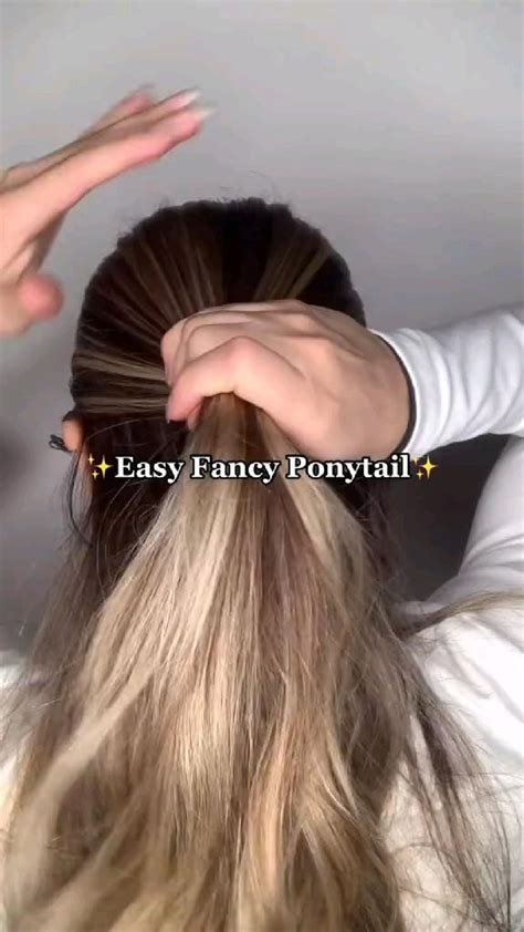 Easy Ponytail Tutorial 的图像结果