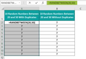 Image result for How to Use Randbetween Excel