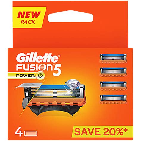 Buy Gillette Fusion Power Shaving Razor Blades Cartridge 4 Pcs Online ...