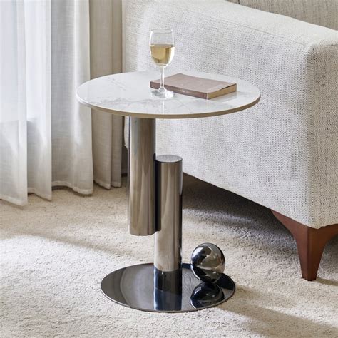 Buy Stockholm Sintered Stone Top End Table - Grey from Home Centre at ...