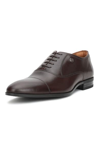 Buy Men Brown Leather Oxford Shoes Online - 612422 | Louis Philippe
