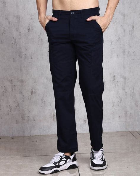 Buy Navy Trousers & Pants for Men by Shein Online | sheinindia.in