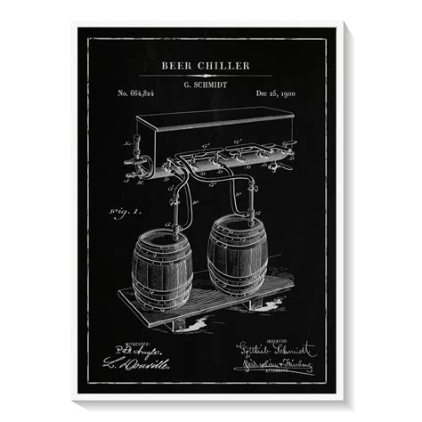 Chalk Beer Chiller: Buy Premium Framed Blueprints & Patent Art Online ...