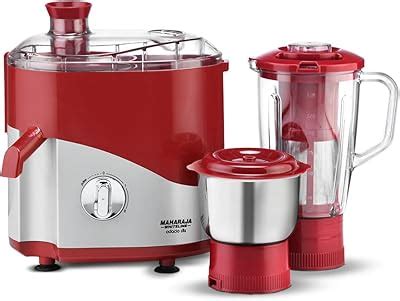 Maharaja Whiteline Odacio Plus 550-Watt Juicer Mixer Grinder With 3 ...