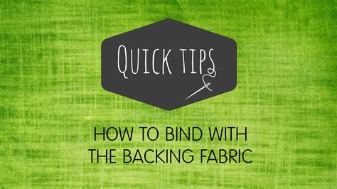 Image result for Using Backing for Quilt Binding