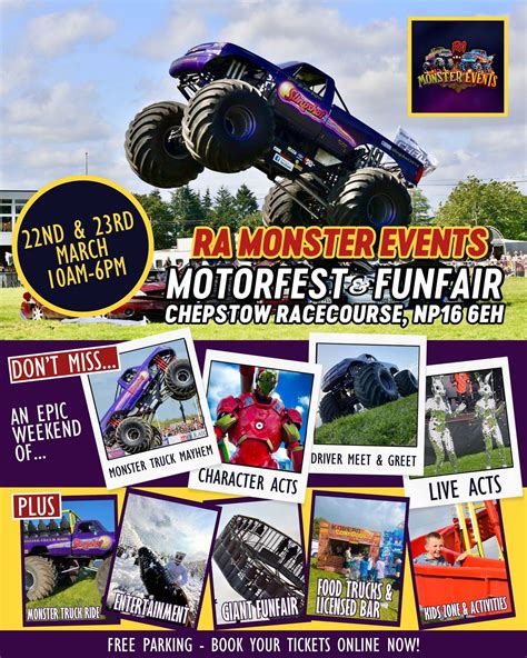Monster Truck Motorfest at Chepstow Racecourse, Chepstow Racecourse ...