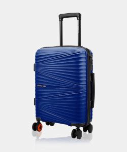 NASHER MILES Mumbai Hard-sided Polypropylene Cabin Luggage Navy Blue 20 ...