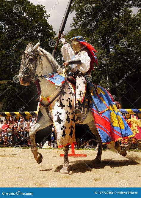 Medieval Knights on Horses editorial photo. Image of entertainment ...