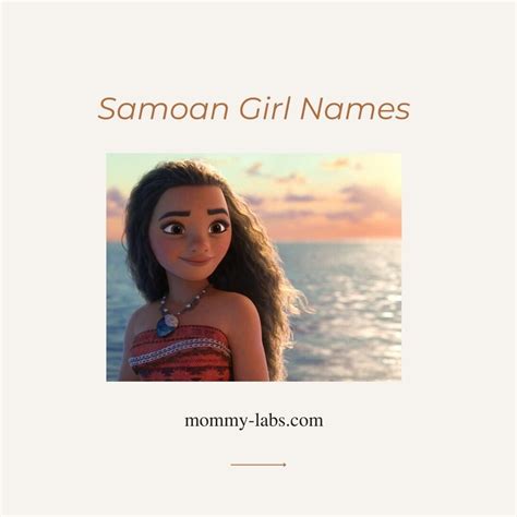 Samoan Girl Names - List With The Meaning For Boys And Girls