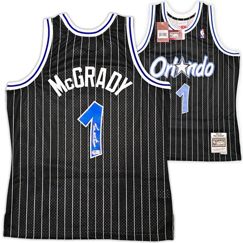 Orlando Magic Tracy McGrady Autographed Black Authentic Mitchell & Ness ...