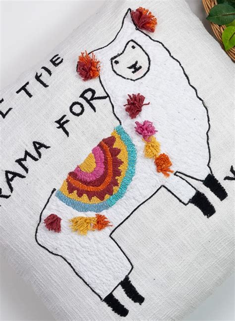 SHEEP - Hand-Embroidered Pillow Cover – Gasbh International