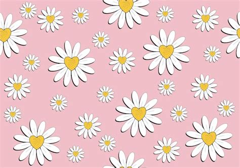 Spring Daisy Flower Pattern 的图像结果