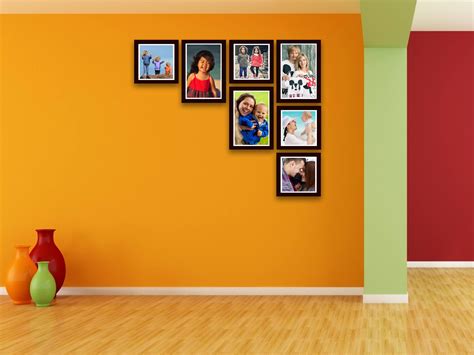 Multiple Photo Frame - 7 Frames - Personalized Frames Set - Wisholize