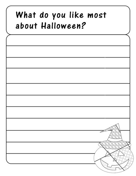 What Do You like About Halloween Writing Prompt | Free Printable ...