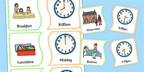 Event Time Matching Card Game (teacher made) - Twinkl