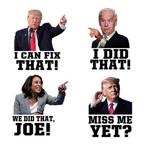 YINENA 100Pcs I Did That Biden Stickers I Can Fix That Trump Stickers ...