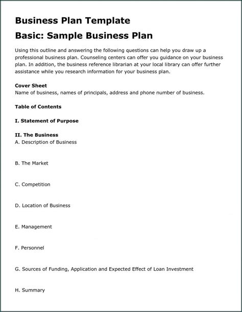 Simple Business Plan 的图像结果