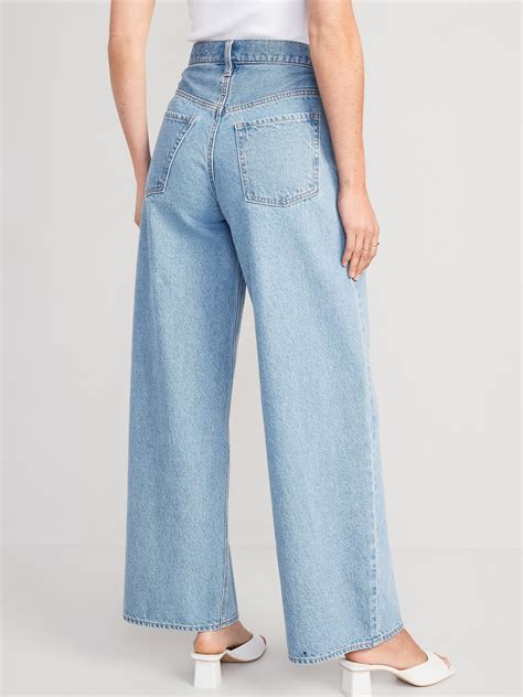 Extra High-Waisted Baggy Wide-Leg Jeans | Old Navy