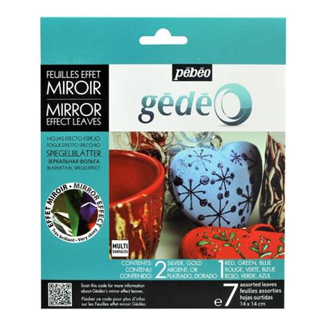 Pebeo Gedeo Mirror Effect Leaves - 14X14 cms - 7 Sheets