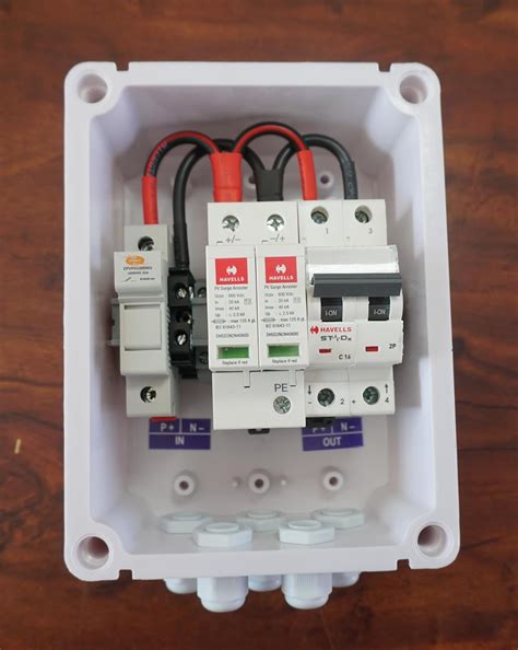 Kenbrook Solar DCDB 1 in 1 Out Inbuilt DC Fuse 20A, SPD 600V & DC MCB ...