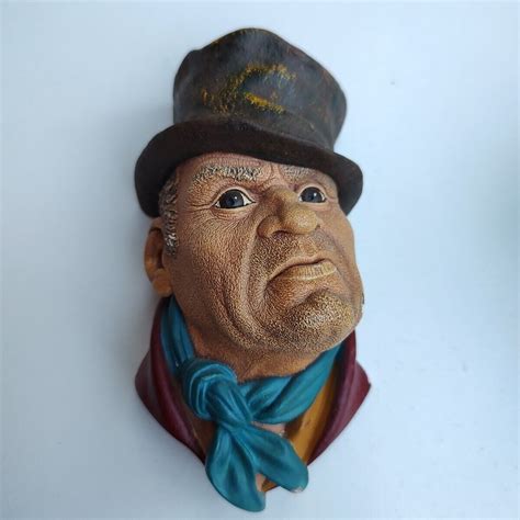 Bossons Wall Art Chalkware Bill Sikes Character Head England 1964 VTG ...